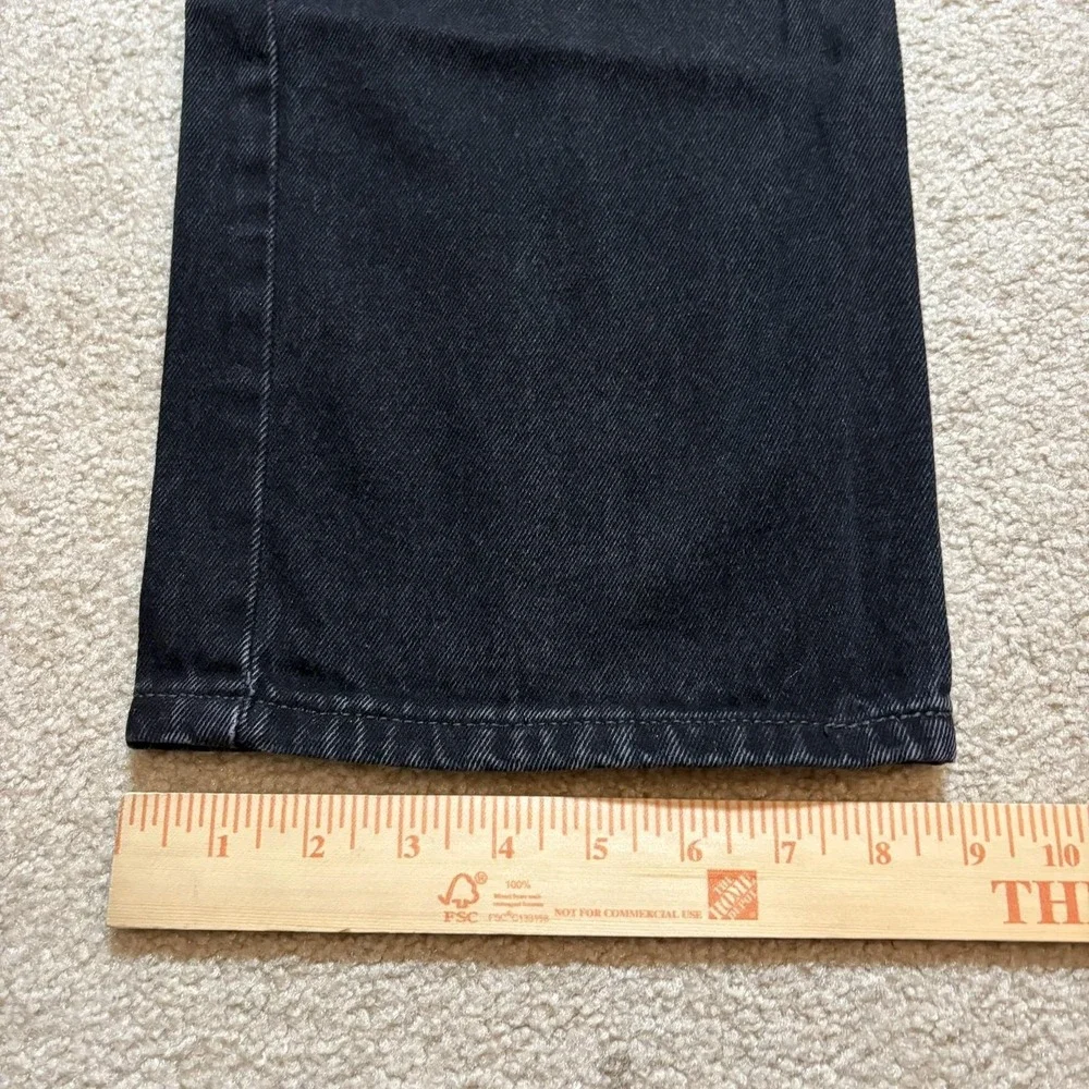 Vtg Levis 505 Jeans Mens 38x31 Black Regular Fit Straight Leg Denim Pants Casual